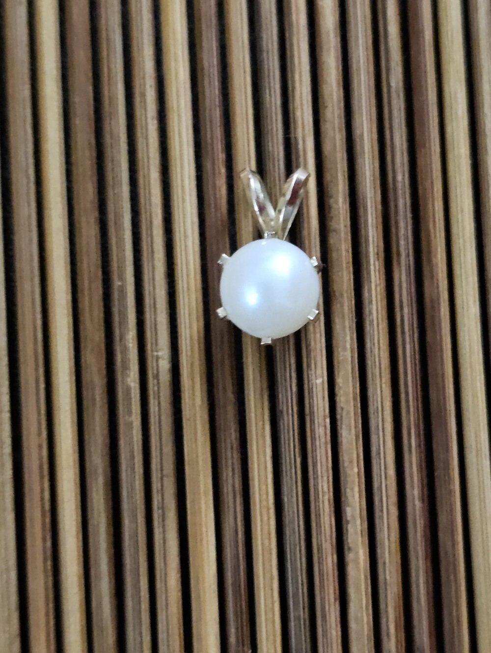 14k Pearl Yellow Gold Pendant (Vintage)